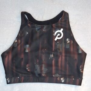 Peloton Show Up Floral High Neck Bra